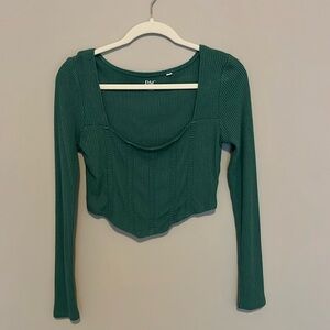 PacCares Nutmeg Long Sleeve Bustier Top - size M